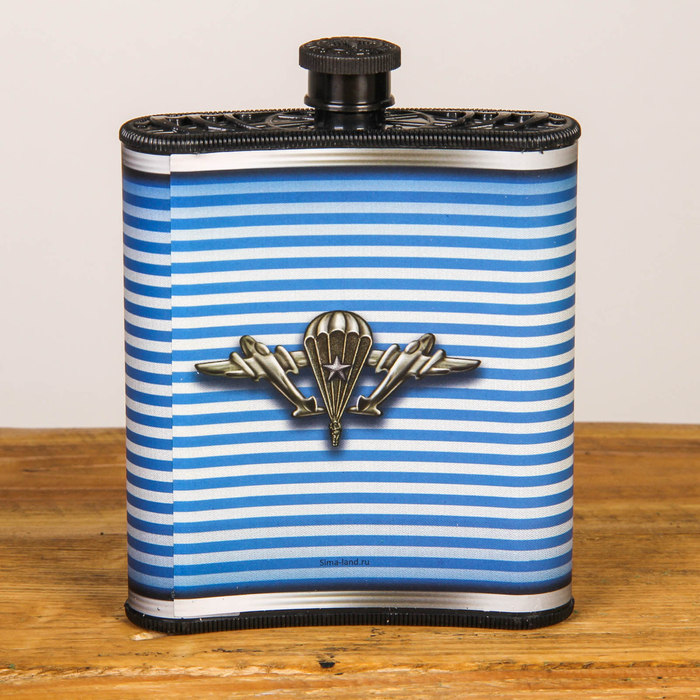 Подарочный набор "ВДВ", фляжка 210 мл, карты (36 шт.)