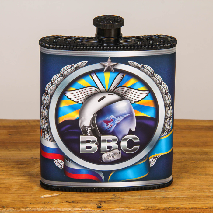 Подарочный набор "ВВС", фляжка 210 мл, карты (36 шт.)