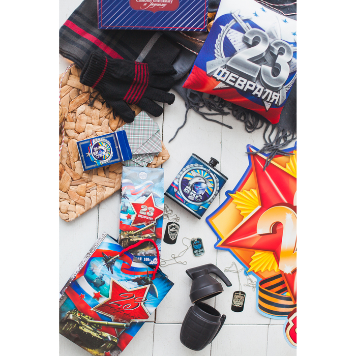 Подарочный набор "ВВС", фляжка 210 мл, карты (36 шт.)