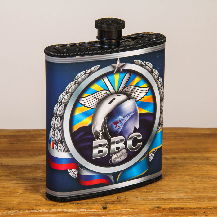 Подарочный набор "ВВС", фляжка 210 мл, карты (36 шт.)