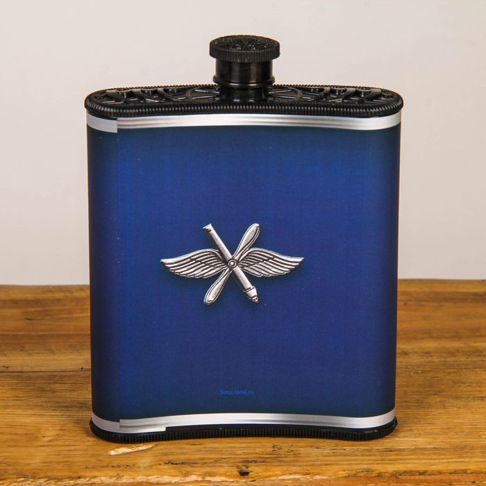 Подарочный набор "ВВС", фляжка 210 мл, карты (36 шт.)