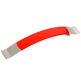 Ручка скоба PLASTIC 005, пластиковая, м/о м/о 128 мм, красная Ош