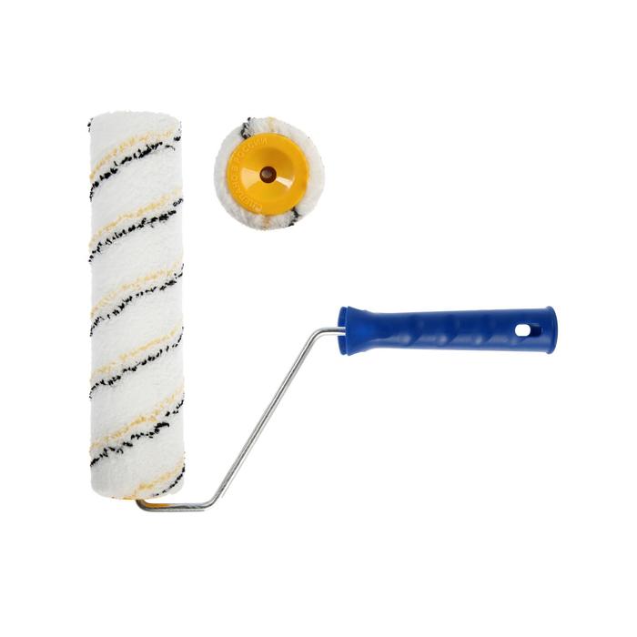 Валик TUNDRA basic, микрофибра, 240 мм, ручка d=6 мм, D=42 мм, ворс 9 мм
