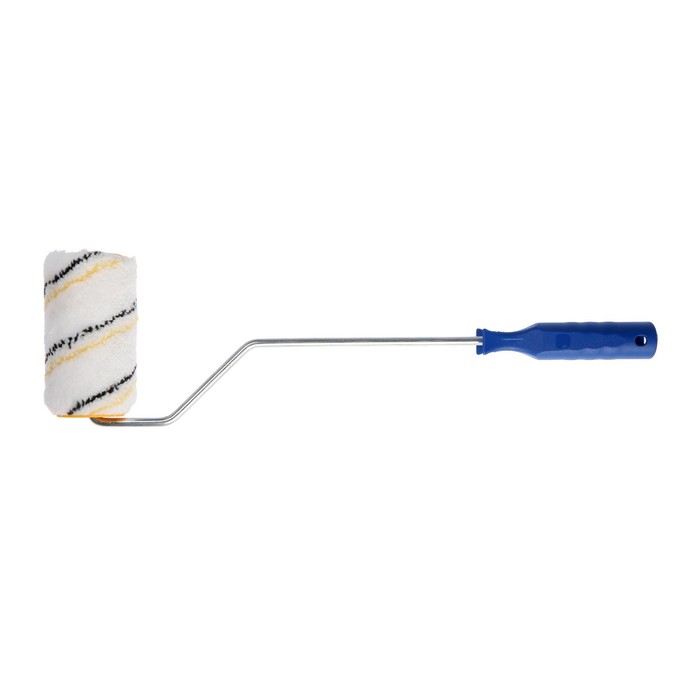 Валик TUNDRA basic, микрофибра, 100 мм, ручка d=6 мм, ворс 9 мм, удлиненная ручка