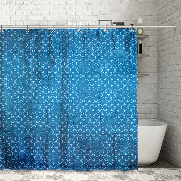 Штора для ванной «Маринаре», 180 × 180 см, полиэстер