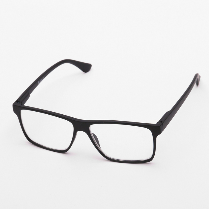 Очки "Прямоугольные", мужские, матовый пластик, цвет МИКС, -4, отгиб. дужка