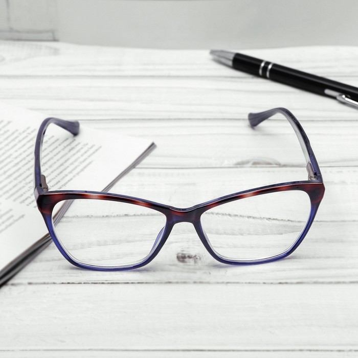 Очки "Бабочки", пластик, резная дужка, цвет МИКС, +4 дптр