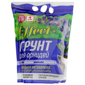 Грунт для орхидей Effect+ с дренажным камнем фр.10-30, 4 л. от Сима-ленд