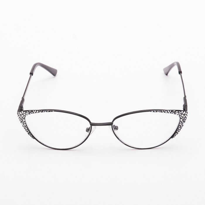 Очки "Кошачий глаз", металл оправа, линза пластик, отгибающаяся дужка, цвет МИКС, +3,5