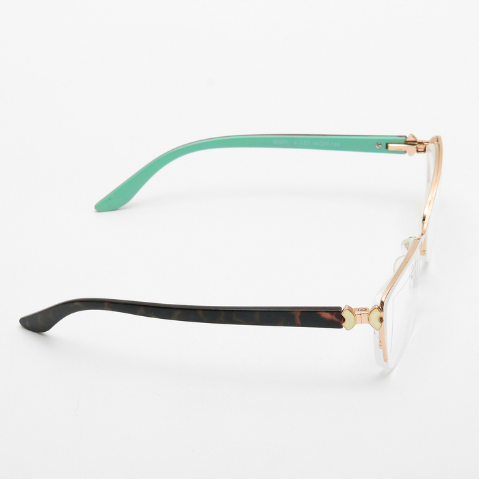 Очки "Бабочки" в металл оправе, цвет белый, отгиб. дужка -3,5