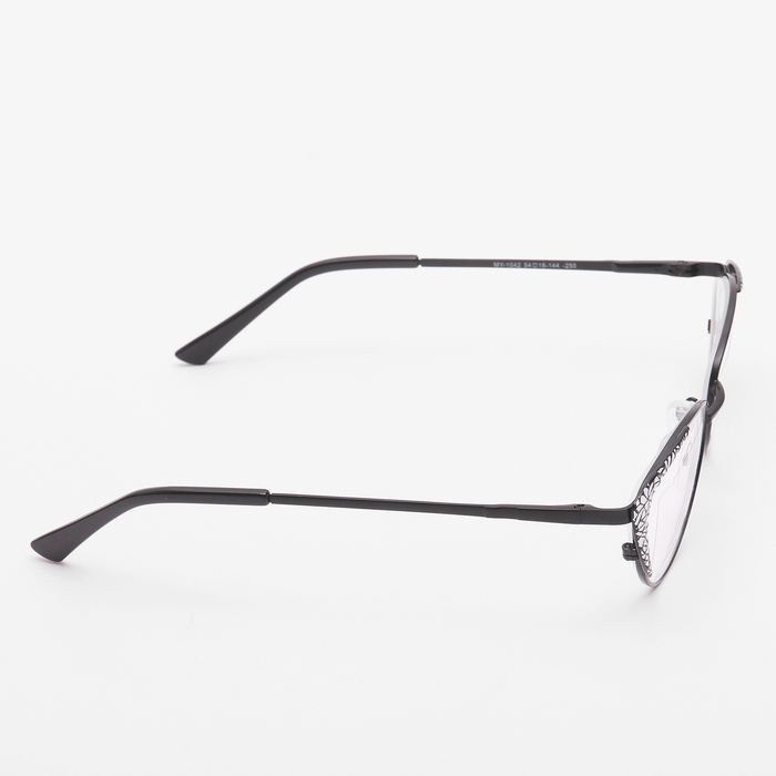 Очки "Кошачий глаз", металл оправа, линза пластик, отгибающаяся дужка, цвет МИКС, +2,5