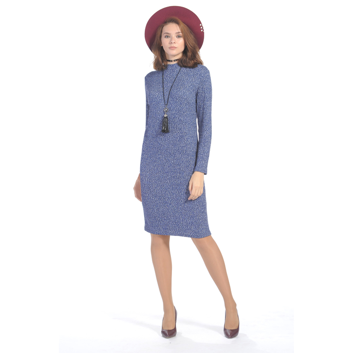 Платье женское 6818а цвет синий, размер 44, рост 164