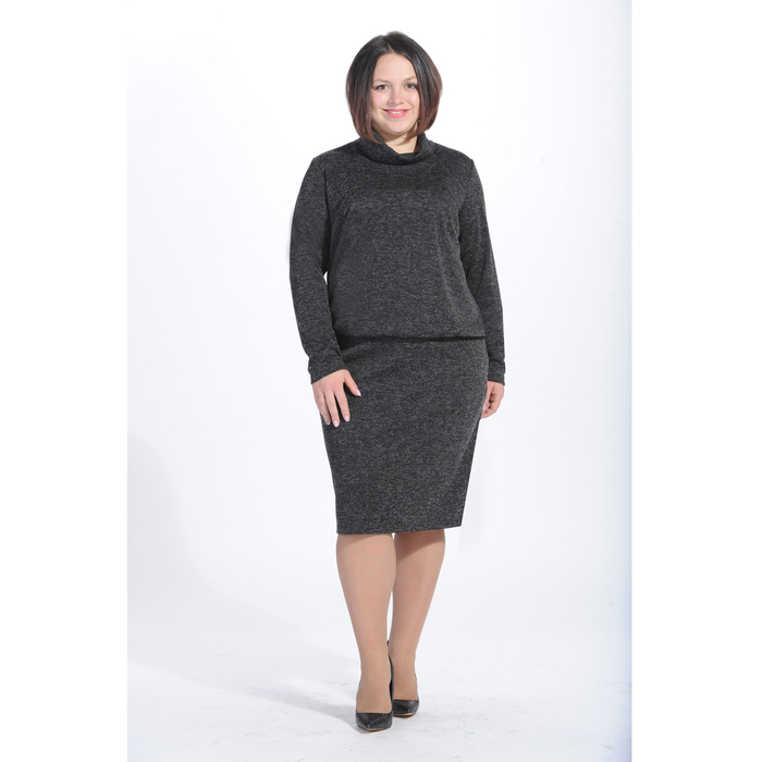 Платье женское 6861 цвет чёрный размер 48 рост 164