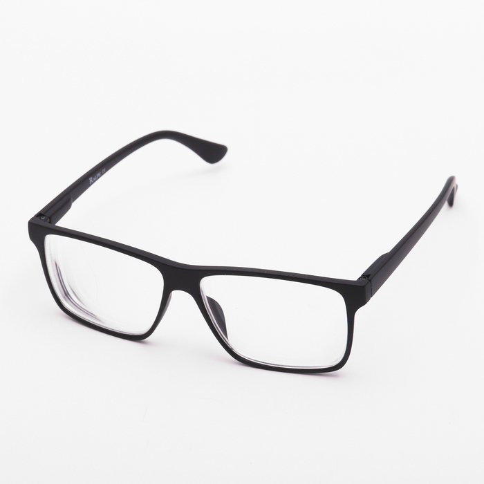 Очки "Прямоугольные", мужские, матовый пластик, цвет МИКС, -2, отгиб. дужка
