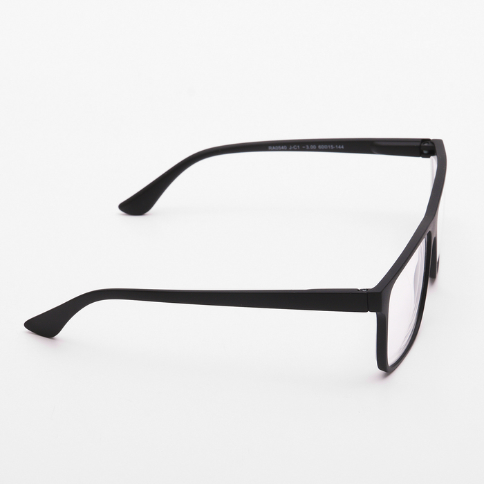 Очки "Прямоугольные", мужские, матовый пластик, цвет МИКС, -2, отгиб. дужка