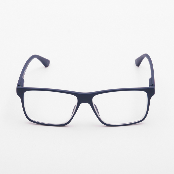 Очки "Прямоугольные", мужские, матовый пластик, цвет МИКС, -2, отгиб. дужка