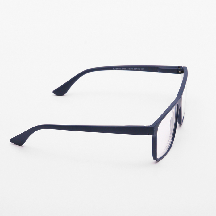 Очки "Прямоугольные", мужские, матовый пластик, цвет МИКС, -2, отгиб. дужка