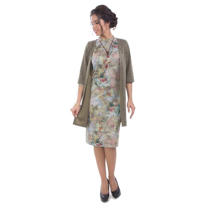 Кардиган женский, размер 50, цвет зелёный М4-3657/2