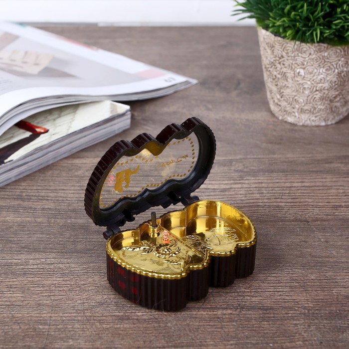 Шкатулка музыкальная "Два яблока"