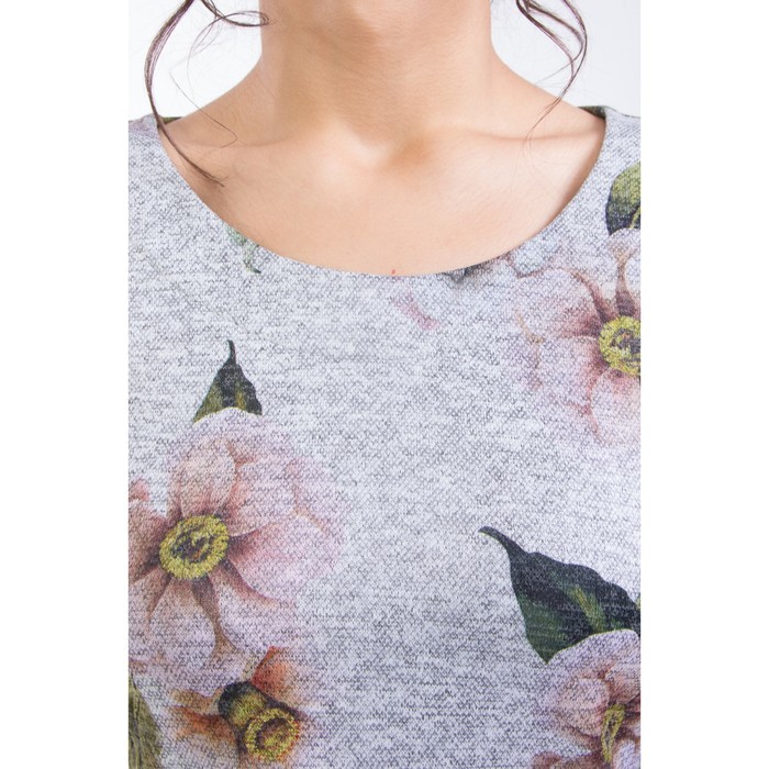 Блуза женская, размер 42, цвет серый