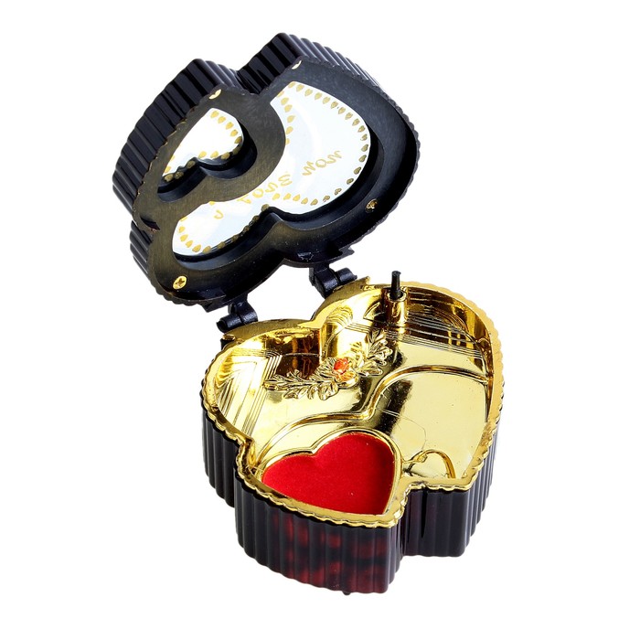 Шкатулка музыкальная "Дуэт из сердец"