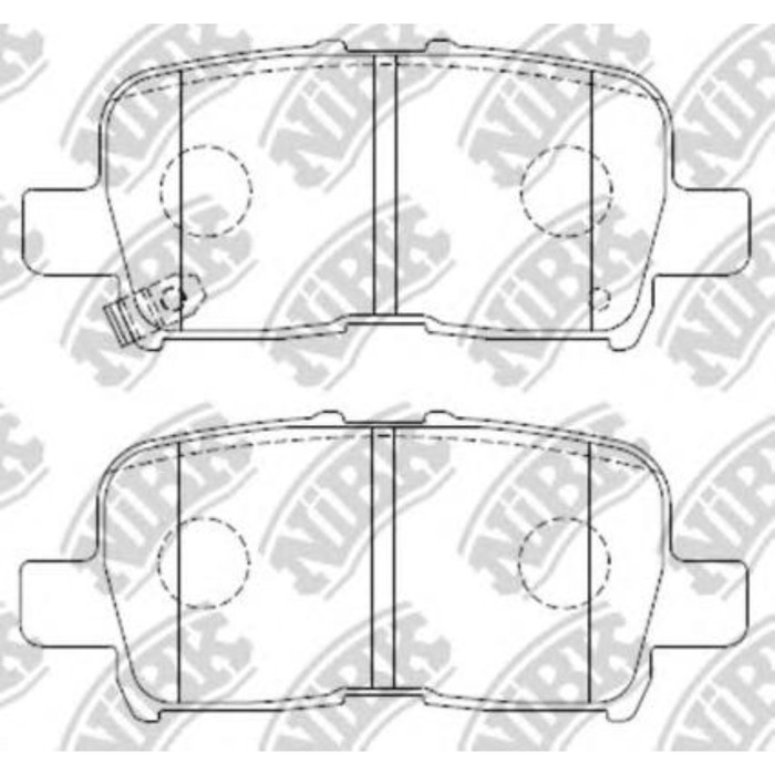 Колодки тормозные дисковые NIBK PN8803
