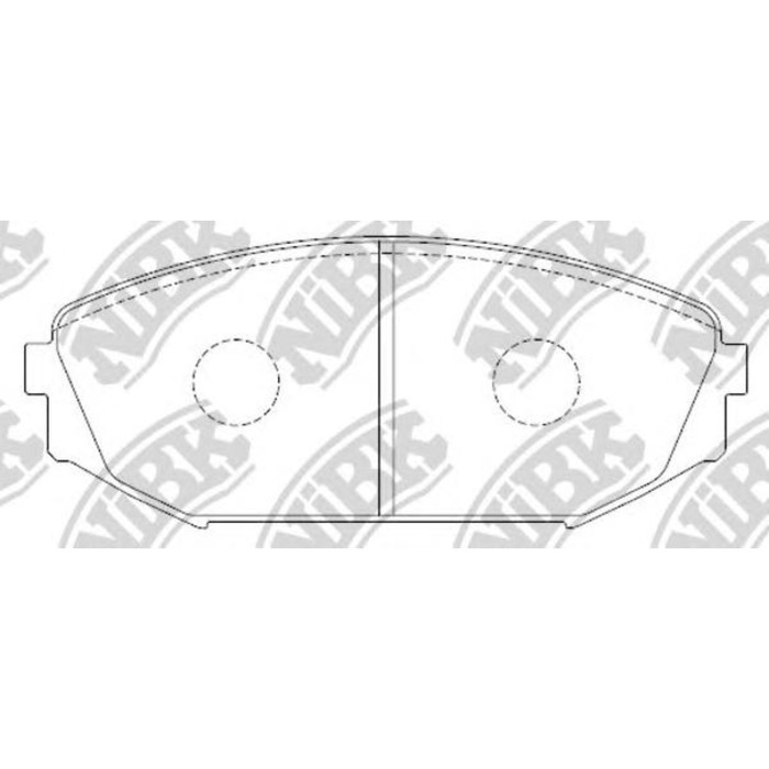 Колодки тормозные дисковые NIBK PN8805