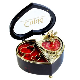 

Шкатулка музыкальная "Сердце" МИКС механическая 14х12х7 см