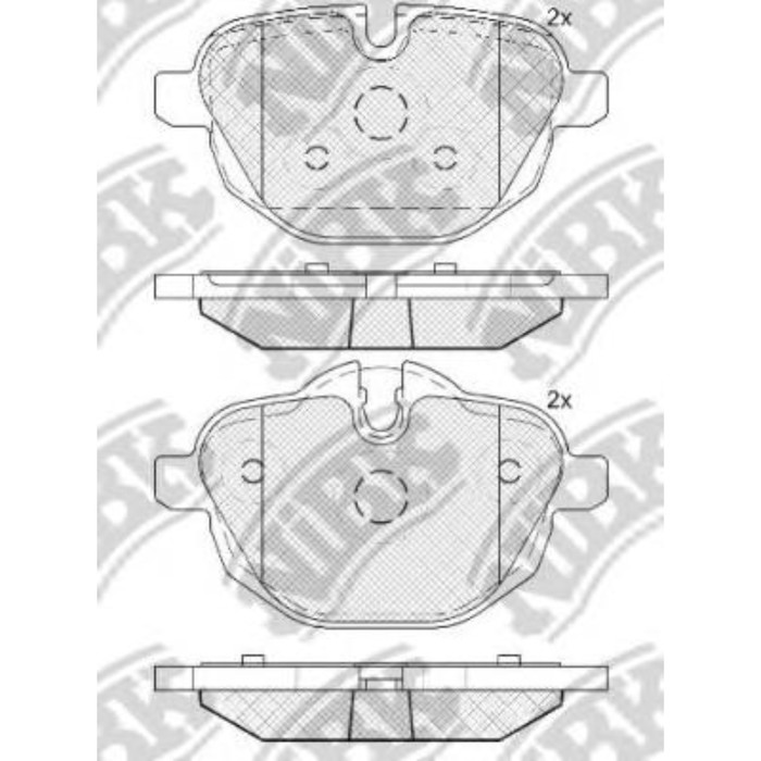 Колодки тормозные дисковые NIBK PN0546