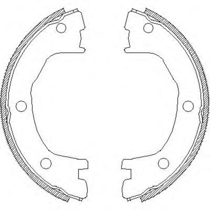 Колодки ручника REMSA 471200