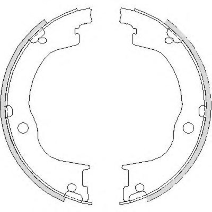 Колодки барабанные REMSA 474900