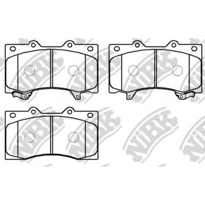 Колодки тормозные дисковые NIBK PN0555