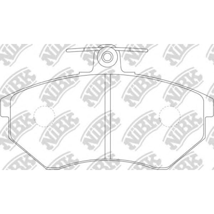 Колодки тормозные дисковые NIBK PN0018