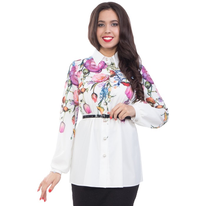 Блуза женская, размер 42, цвет белый