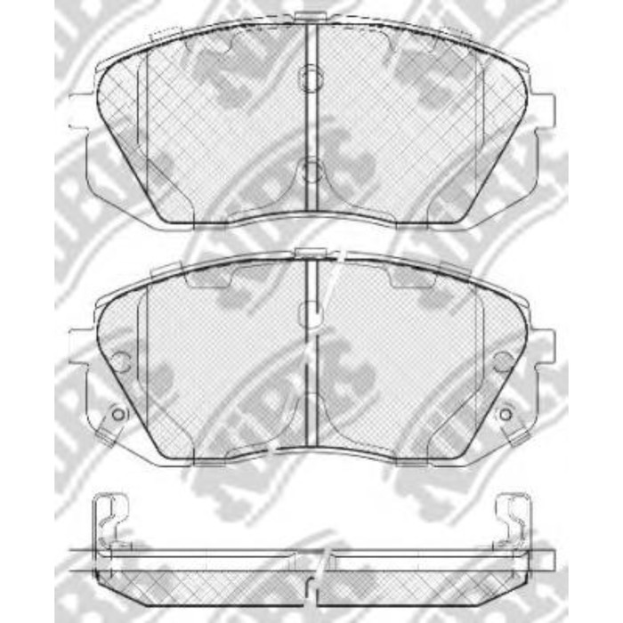 Колодки тормозные дисковые NIBK PN0052