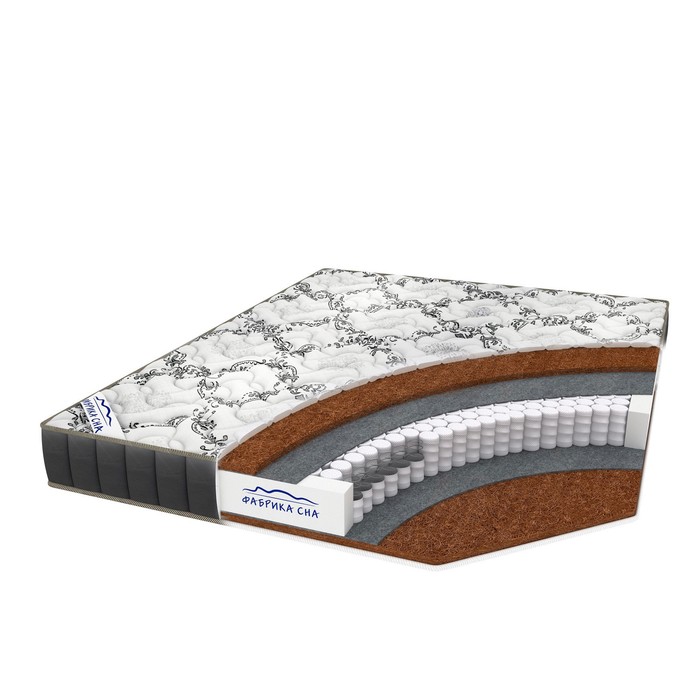 Матрас "Венера Black and White", размер 200х200 см, высота 18 см, трикотаж