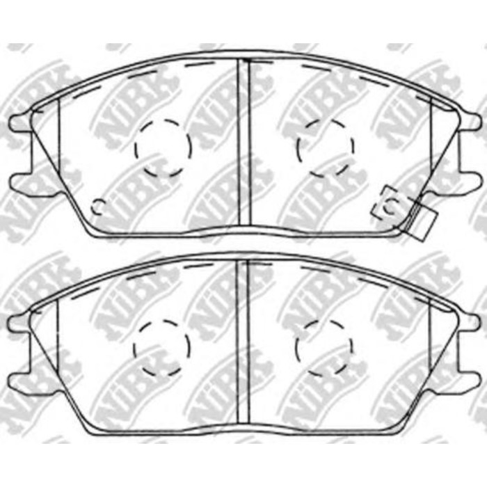 Колодки тормозные дисковые NIBK PN0091