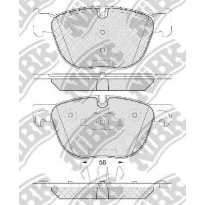 Колодки тормозные дисковые NIBK PN0094