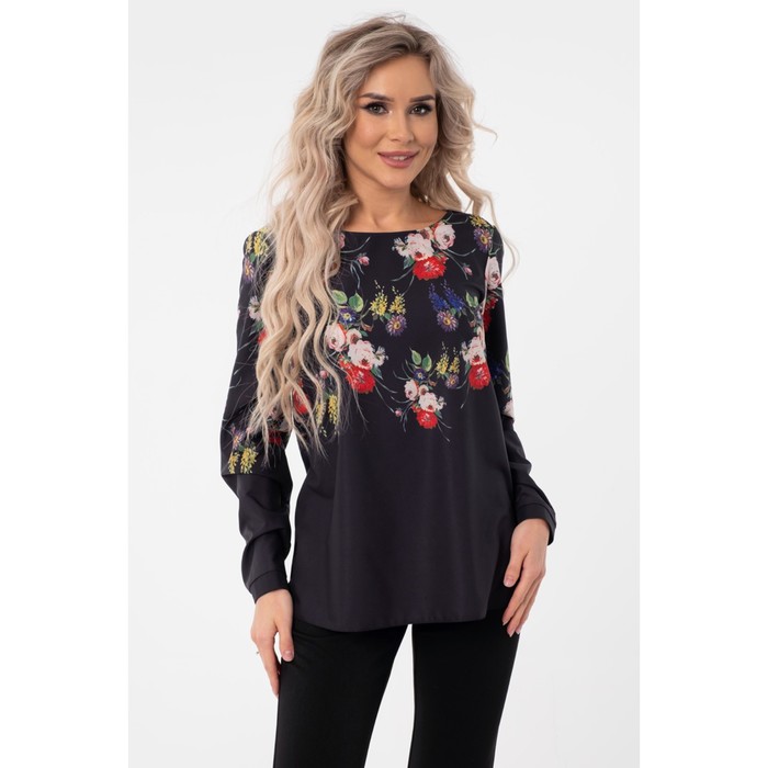Блуза женская, размер 46, цвет чёрный