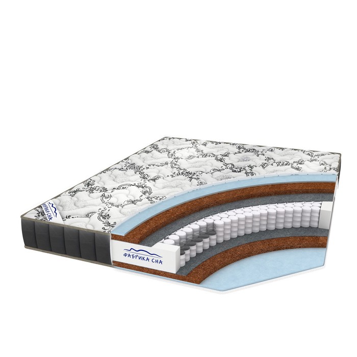 Матрас "Амелия Black and White", размер 140х200 см, высота 22 см, трикотаж