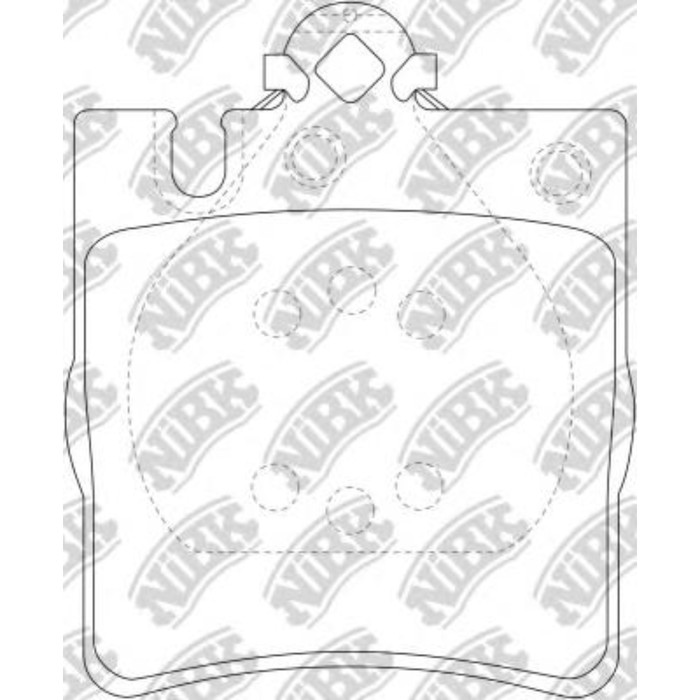 Колодки тормозные дисковые NIBK PN0126