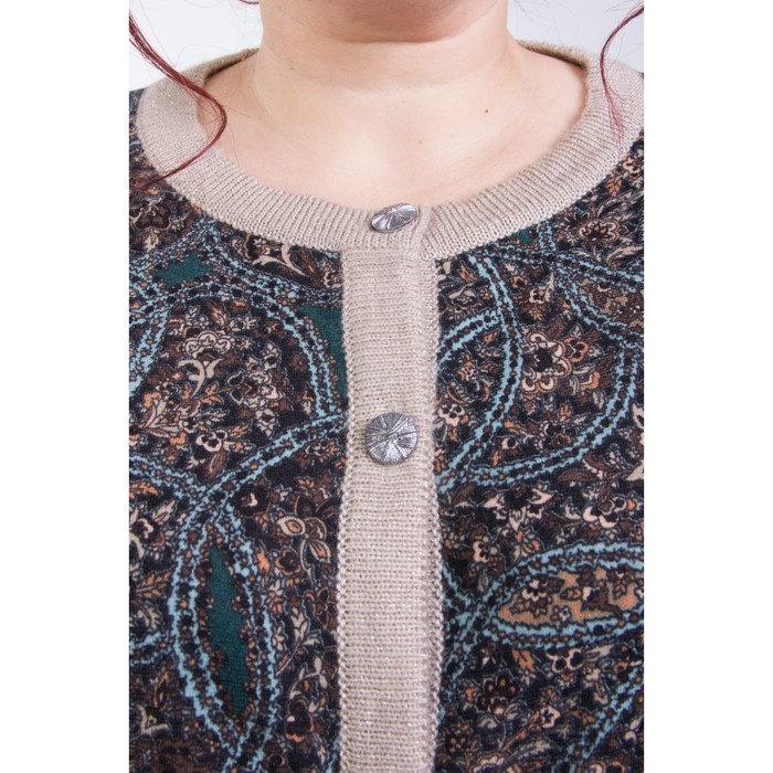 Кардиган женский, размер 56, цвет чёрный М5-3460/21