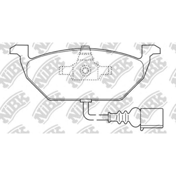 Колодки тормозные дисковые NIBK PN0148W