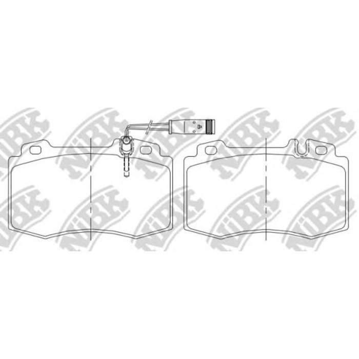 Колодки тормозные дисковые NIBK PN0196W