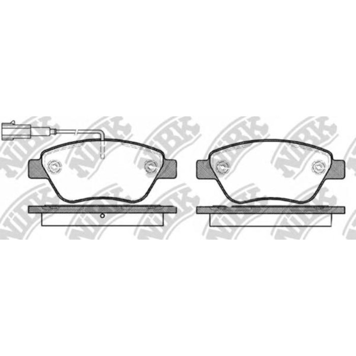 Колодки тормозные дисковые NIBK PN0211W