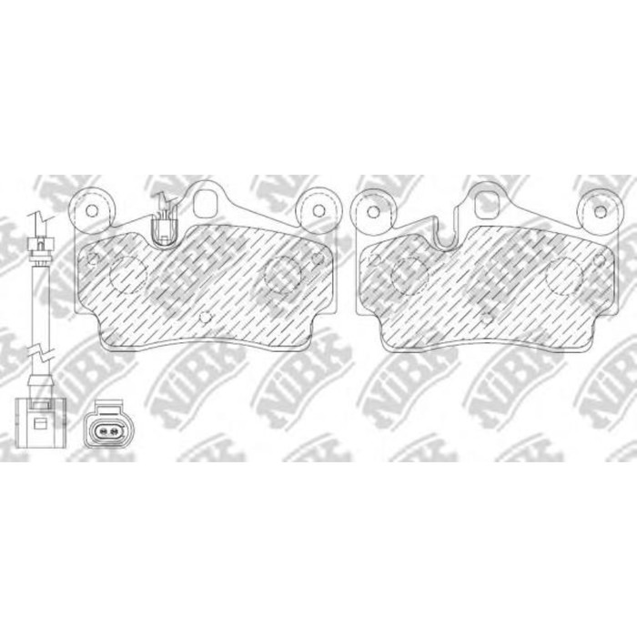 Колодки тормозные дисковые NIBK PN0347W