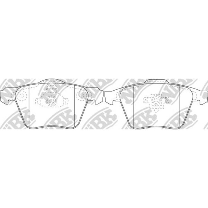 Колодки тормозные дисковые NIBK PN0352