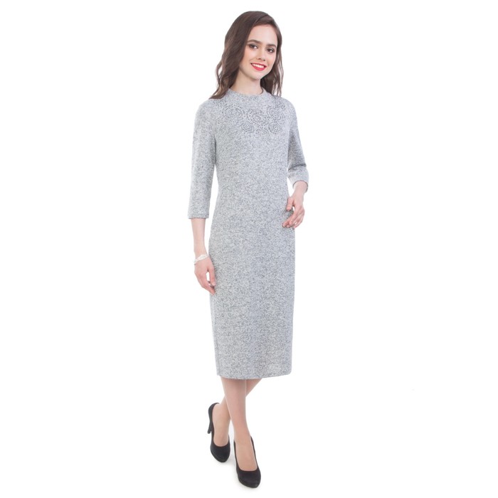 Платье женское, размер 48, цвет серый П4-2995/11