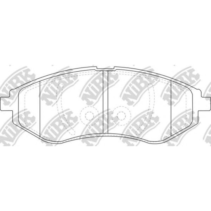 Колодки тормозные дисковые NIBK PN0370