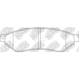 

Колодки тормозные дисковые NIBK PN0375